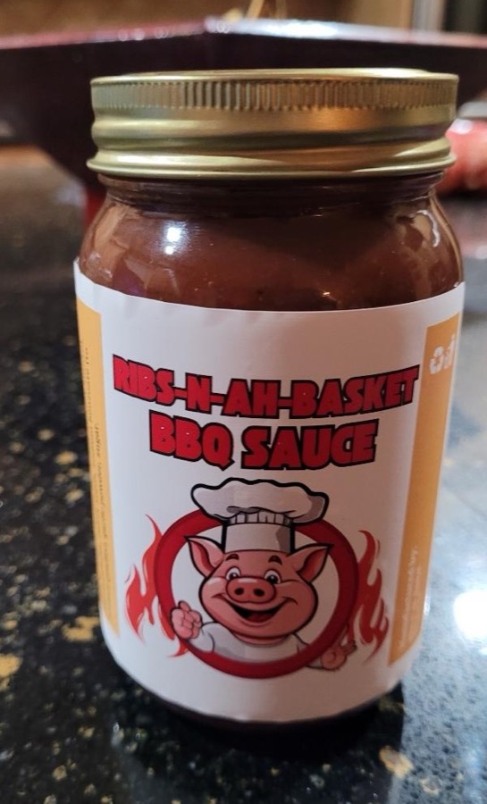 Ribs-N-Ahh-Basket O.G. Barbeque Sauce jar