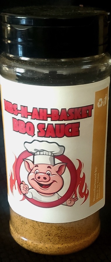 Ribs-N-Ahh-Basket The Stuff BBQ Rub shaker